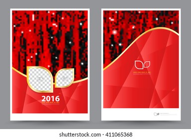 Business brochure design template. Vector flyer layout, blur background  for magazine, cover, poster design. A4 size.
