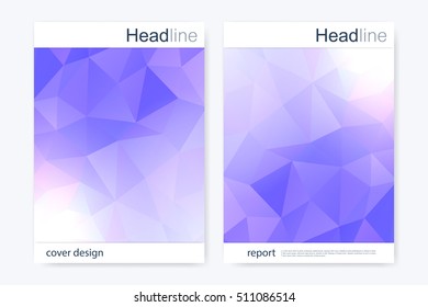 Business brochure design template. Vector flyer layout, abstract colorful polygonal background, modern stylish design triangle for magazine, leaflet, cover, poster