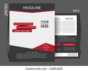 Business brochure design template, Vector flyer layout, elements for magazine, cover, poster design.