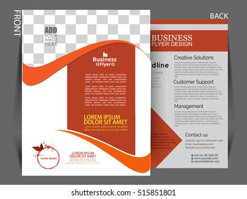 Business brochure design template, Vector flyer layout, elements for magazine, cover, poster design.
