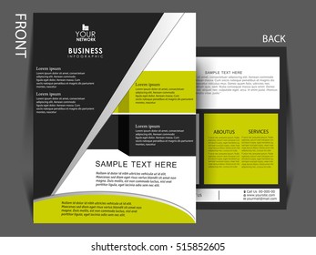 Business brochure design template, Vector flyer layout, elements for magazine, cover, poster design.