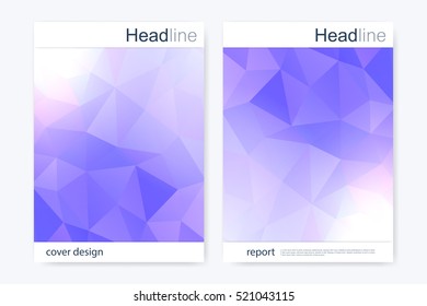 Business brochure design template. Vector flyer layout, abstract colorful polygonal background, modern stylish design triangle for magazine, leaflet, cover, poster.