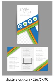 Business brochure design. vector