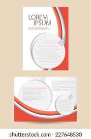 business brochure design. vector