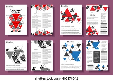 Business brochure design.Abstract flyer template.Vector layout in A4 size.