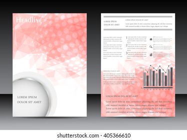 Business brochure design.Abstract flyer template.Vector layout in A4 size.