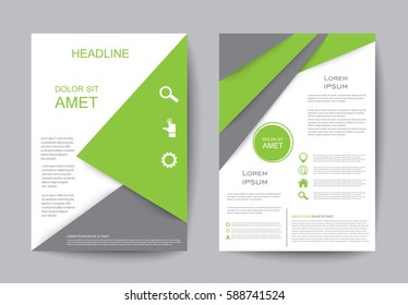 Business brochure design.Modern flyer template.