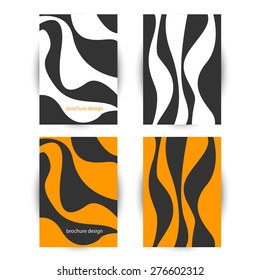 Business brochure. Editable A4 poster for design, presentation, business flyer template .  Vector abstract  geometric background.