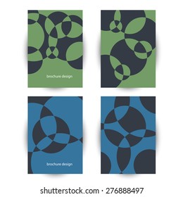 Business brochure. Editable A4 poster for design, presentation, business flyer template .  Vector abstract  geometric background.