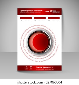 Business brochure. Editable A4 poster for design cover of magazine, education, presentation, website. Flyer template.