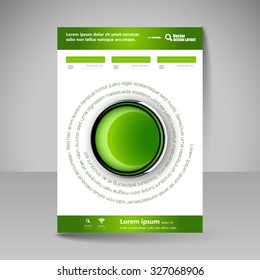 Business brochure. Editable A4 poster for design cover of magazine, education, presentation, website. Flyer template.