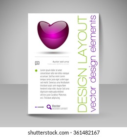 Business brochure. Editable A4 poster for design cover of magazine, education, presentation, website. Flyer template.