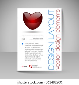 Business brochure. Editable A4 poster for design cover of magazine, education, presentation, website. Flyer template.