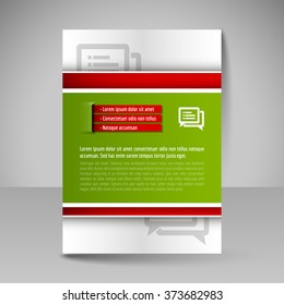 Business brochure. Editable A4 poster for design cover of magazine, education, presentation, website. Flyer template.