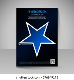 Business brochure. Editable A4 poster for design cover of magazine, education, presentation, website. Flyer template.
