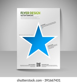 Business brochure. Editable A4 poster for design cover of magazine, education, presentation, website. Flyer template.