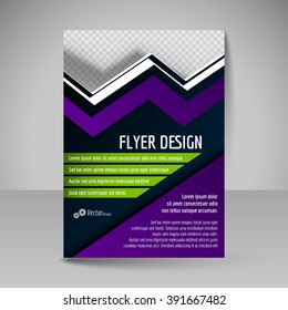 Business brochure. Editable A4 poster for design cover of magazine, education, presentation, website. Flyer template.
