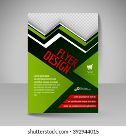 Business brochure. Editable A4 poster for design cover of magazine, education, presentation, website. Flyer template.