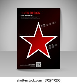 Business brochure. Editable A4 poster for design cover of magazine, education, presentation, website. Flyer template.