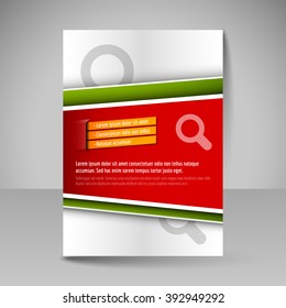 Business brochure. Editable A4 poster for design cover of magazine, education, presentation, website. Flyer template.