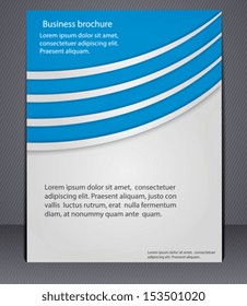 Business brochure with elements of lines. EPS 10
