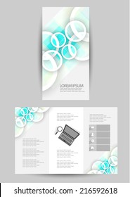 business brochure flat design