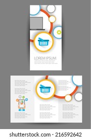 business brochure flat design
