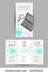business brochure flat design