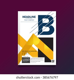 Business brochure flyer cover design layout Colorful template in A4 size, with Premier design template background, vector eps10.