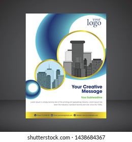 Business brochure flyer design a4 template. Vector illustration