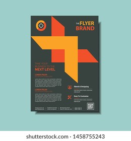 Business brochure flyer design a4 template