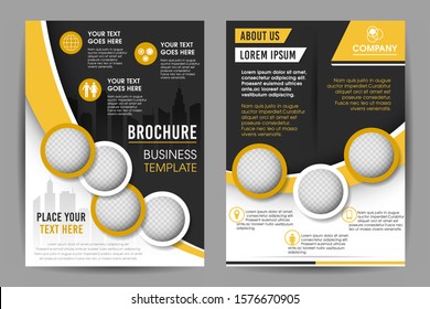 Business brochure flyer design a4 size template. 