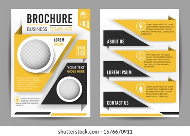 Business brochure flyer design a4 size template. 