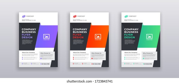 Business Brochure Flyer Design a4 Template. Annual Report, Product sale poster, Company Flyer Design Vector illustration