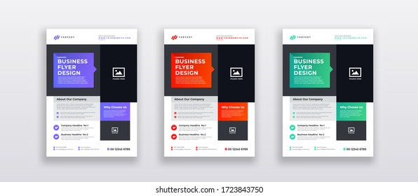 Business Brochure Flyer Design a4 Template. Annual Report, Product sale poster, Company Flyer Design Vector illustration