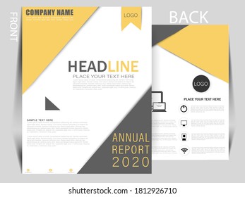 Business brochure flyer design a4 template. Flyers design template vector. business magazine poster. Vector illustration