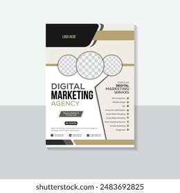 Business brochure flyer design a4 Size template.