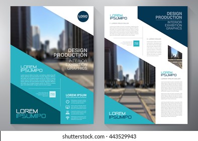 Business brochure flyer design a4 template. Vector illustration