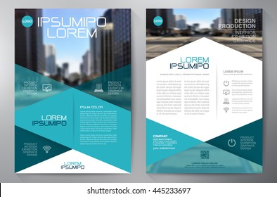 Business Brochure Flyer Design A4 Template. Vector Illustration