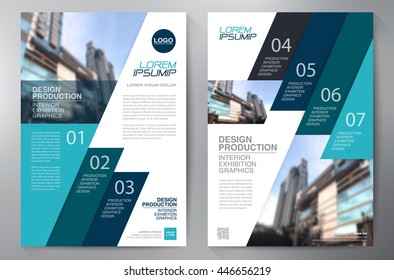 Business brochure flyer design a4 template. Vector illustration