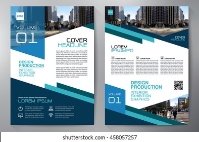 Business brochure flyer design a4 template. Vector illustration