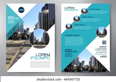 Business brochure flyer design a4 template. Vector illustration