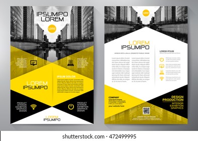 Business brochure flyer design a4 template. Vector illustration