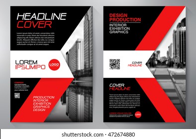 Business brochure flyer design a4 template. Vector illustration