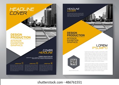 Business brochure flyer design a4 template. Vector illustration