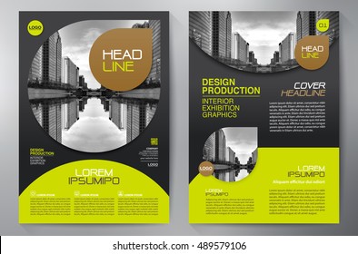 Business brochure flyer design a4 template. Vector illustration