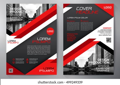 Business brochure flyer design a4 template. Vector illustration