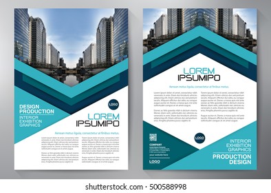 Business brochure flyer design a4 template. Vector illustration