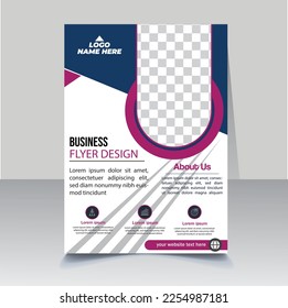 Business brochure flyer design Annual Report, Magazine, Poster, Corporate Presentation, Portfolio, Flyer, layout a4 template easy to use and edit. Vector illustration