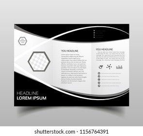 business brochure flyer design layout template in A4 size, with blur background, vector eps10.